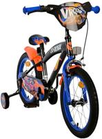 Hot wheels 16 inch fiets zwart/oranje/blauw 31656 - thumbnail
