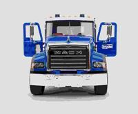 bruder MACK Granite truck met betonmixer modelvoertuig - thumbnail