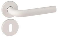 Lita paar op rnd rozet m/ sl. roz. wit - thumbnail