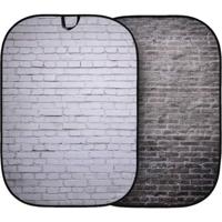 Manfrotto Urban opvouwbare achtergrond 1,5x2,1m geschilderd wit/industrieel grijze baksteen - thumbnail