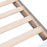 Bedframe bewerkt hout wit 100x200 cm - thumbnail