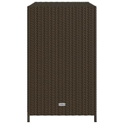 Tuinkast 83x45x76 cm poly rattan bruin