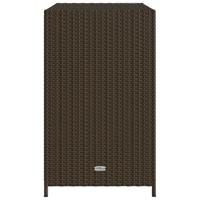 Tuinkast 83x45x76 cm poly rattan bruin - thumbnail