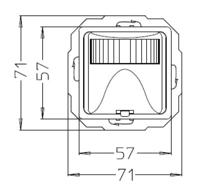 Kopp 805800010 Bewegingsmelder Inzetstuk Europa Arctisch-wit, Mat 1 stuk(s) - thumbnail