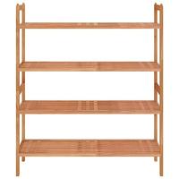 Schoenenrekken 2 st 69x27x41 cm massief walnotenhout - thumbnail
