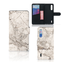 Xiaomi Mi 9 Lite Bookcase Marmer Beige - thumbnail