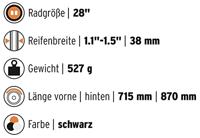 SKS Spatbordset 28" velo urban - thumbnail