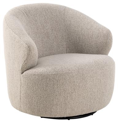 Bendt Draaibare Fauteuil 'Breah' Bouclé, kleur Beige