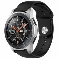 By Qubix - Compatible met Garmin Forerunner 255 - Rubberen sportband - Zwart - Compatible Garmin bandje - Bandbreedte: 22mm - thumbnail