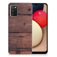 Samsung Galaxy A02s | Bumper Hoesje | Old Wood - thumbnail