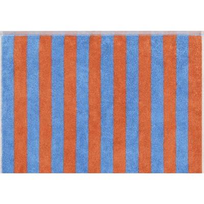 Cawö Cawö Bold 6277 blauw/terra Douchlaken 70x140