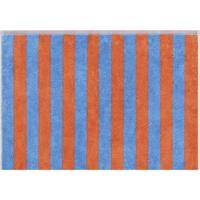 Cawö Cawö Bold 6277 blauw/terra Douchlaken 70x140 - thumbnail