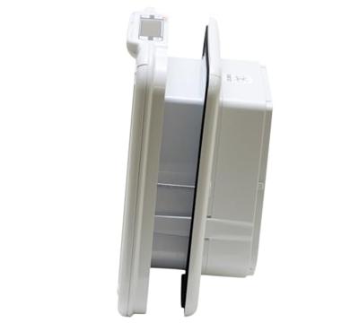 Cat Mate microchip kattenluik met tijdklok 100mm wit - thumbnail