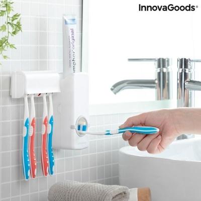 Huismerk Tandpasta dispenser met Tandenborstelhouder Diseeth Antisnurkmiddelen Huismerk Tandpasta dispenser met Tandenborstelhouder Diseeth Antisnurkmiddelen