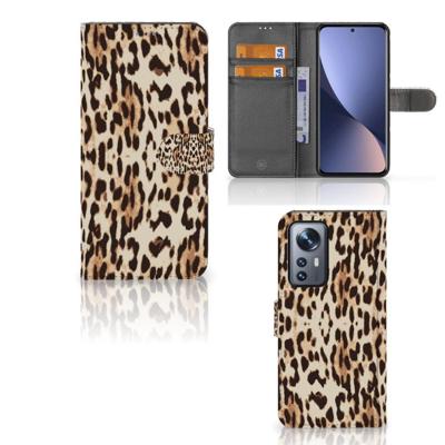 Xiaomi 12 Pro | Telefoonhoesje | Met pasjeshouder | Leopard Xiaomi 12 Pro | Telefoonhoesje | Met pasjeshouder | Leopard