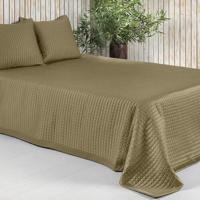 Dommelin Dommelin Sprei Chicago Satijn 300TC Brons 50x260 cm - thumbnail