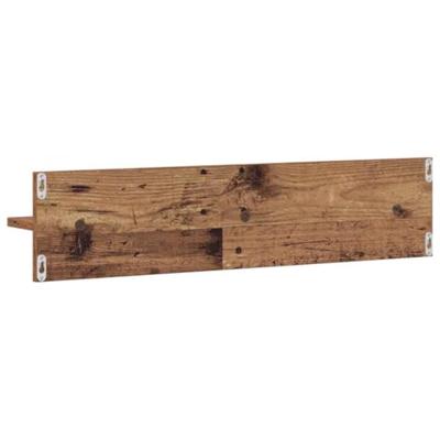 Wandplank 2 pcs Oud Hout 80 x 11,5 x 18 cm Bewerkt hout