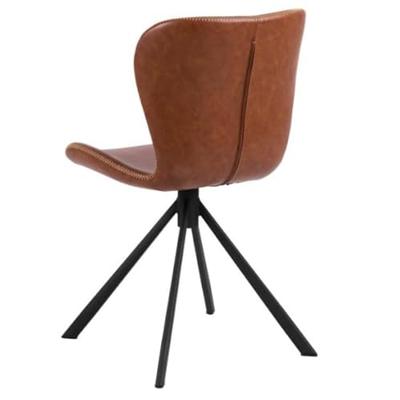 Bendt Draaibare Eetkamerstoel 'Olle' PU, kleur Bruin Bendt Draaibare Eetkamerstoel 'Olle' PU, kleur Bruin