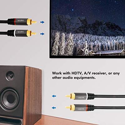 LogiLink CA1203 Cinch Audio Aansluitkabel 1.5 m Zwart Afgeschermd, Kleurcodering LogiLink CA1203 Cinch Audio Aansluitkabel 1.5 m Zwart Afgeschermd, Kleurcodering