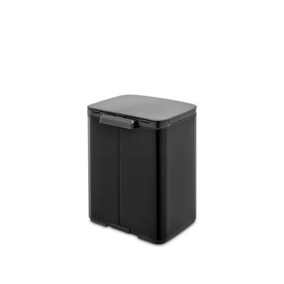Brabantia Bo afvalemmer 7 liter met kunststof binnenemmer matt black - thumbnail