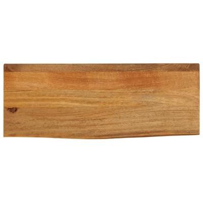 Tafelblad met natuurlijke rand 80x30x2,5 cm massief mangohout