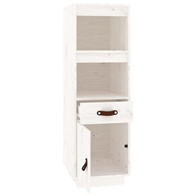 Hoge kast 34x40x108,5 cm massief grenenhout wit Hoge kast 34x40x108,5 cm massief grenenhout wit