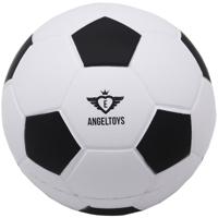Soft foam voetbal Ø12,5cm zwart/wit - thumbnail