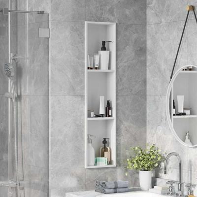 Douche Niche Wit 90 x 20 x 9.5 cm Roestvrij staal