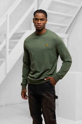Lyle & Scott Neck Fly Fleece Sweater Heren Groen - Maat L - Kleur: Groen | Soccerfanshop