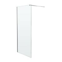 Wiesbaden Slim inloopdouche met RVS profiel en stabilisatiestang 70x200cm 8mm helder glas sw203906/sw203912 - thumbnail