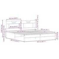 Bedframe zonder matras hout sonoma eikenkleurig 160x200 cm - thumbnail