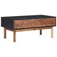VidaXL Salontafel 90x50x40 cm massief acaciahout en mdf - thumbnail