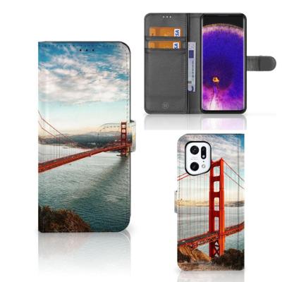 OPPO Find X5 Pro | Flip Cover | Golden Gate Bridge