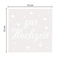 Mundart Stempel • stencil duitse tekst "zur hochzeit" - thumbnail