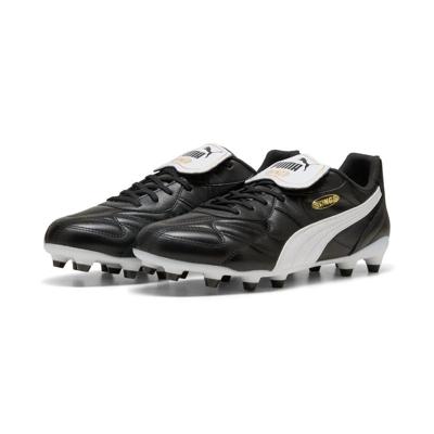 PUMA King Top Gras / Kunstgras Voetbalschoenen (MG) Zwart Goud Wit