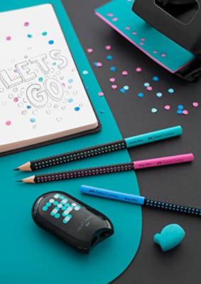 Faber Castell Grafietpotlood Jumbo Grip - Zwart/Blauw