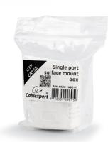 CAT5E UTP LAN-opbouwdoos, 1-poorts - thumbnail