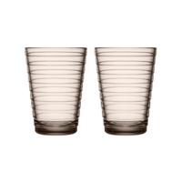 Iittala Aino Aalto Waterglas 0,33 l Linnen, per 2 - thumbnail