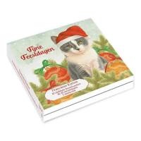Franciens Katten Kerstkaarten Kerstballen 10 Stuks - thumbnail