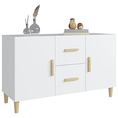 Dressoir 100x36x60 cm bewerkt hout wit