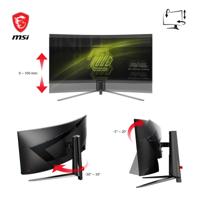 MSI MAG 345CQRDE Gaming monitor Energielabel F (A - G) 86.4 cm (34 inch) 3440 x 1440 Pixel 16:9 1 ms HDMI, DisplayPort, Hoofdtelefoonaansluiting VA LCD - thumbnail