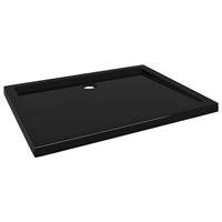 VidaXL Douchebak rechthoekig 80x100 cm abs zwart - thumbnail