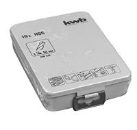 kwb 421944 HSS Metaal-spiraalboorset 19-delig DIN 338 Cilinderschacht 19 stuk(s) - thumbnail