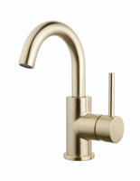 Opbouw Wastafelkraan Wiesbaden Caral met Draaibare Uitloop Geborsteld Messing Goud PVD Coating - thumbnail