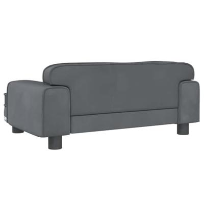 VidaXL Hondenmand 70x45x30 cm fluweel donkergrijs