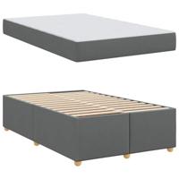 Bedframe met matras Donkergrijs 120 x 190 cm Stof - thumbnail