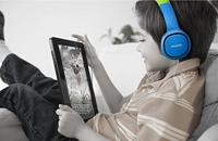 PHILIPS Hoofdtelefoon SHK2000BL/00, On-Ear (Volumebegrenzing 85 db, Ergonomische Beugel, 32 mm Neodymium-Luidsprekerdriver), Blauw (Blue) - thumbnail