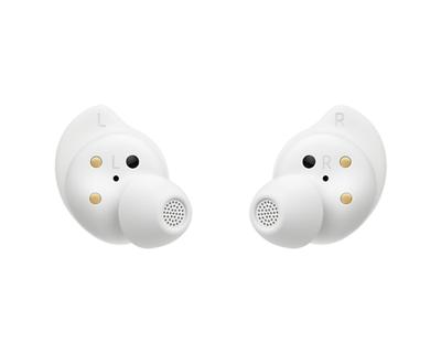 Samsung Galaxy Buds FE Draadloze hoofdtelefoon, actieve ruisonderdrukking, comfortabele pasvorm, 3 microfoons, touch-bediening, diepe bas, wit, Franse versie
