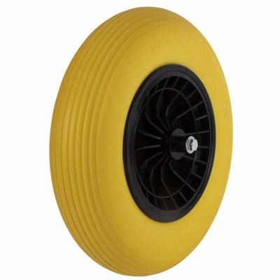 Talen Tools Kruiwagenwiel kunststof anti-lek | Geel