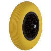 Talen Tools Kruiwagenwiel kunststof anti-lek | Geel - thumbnail